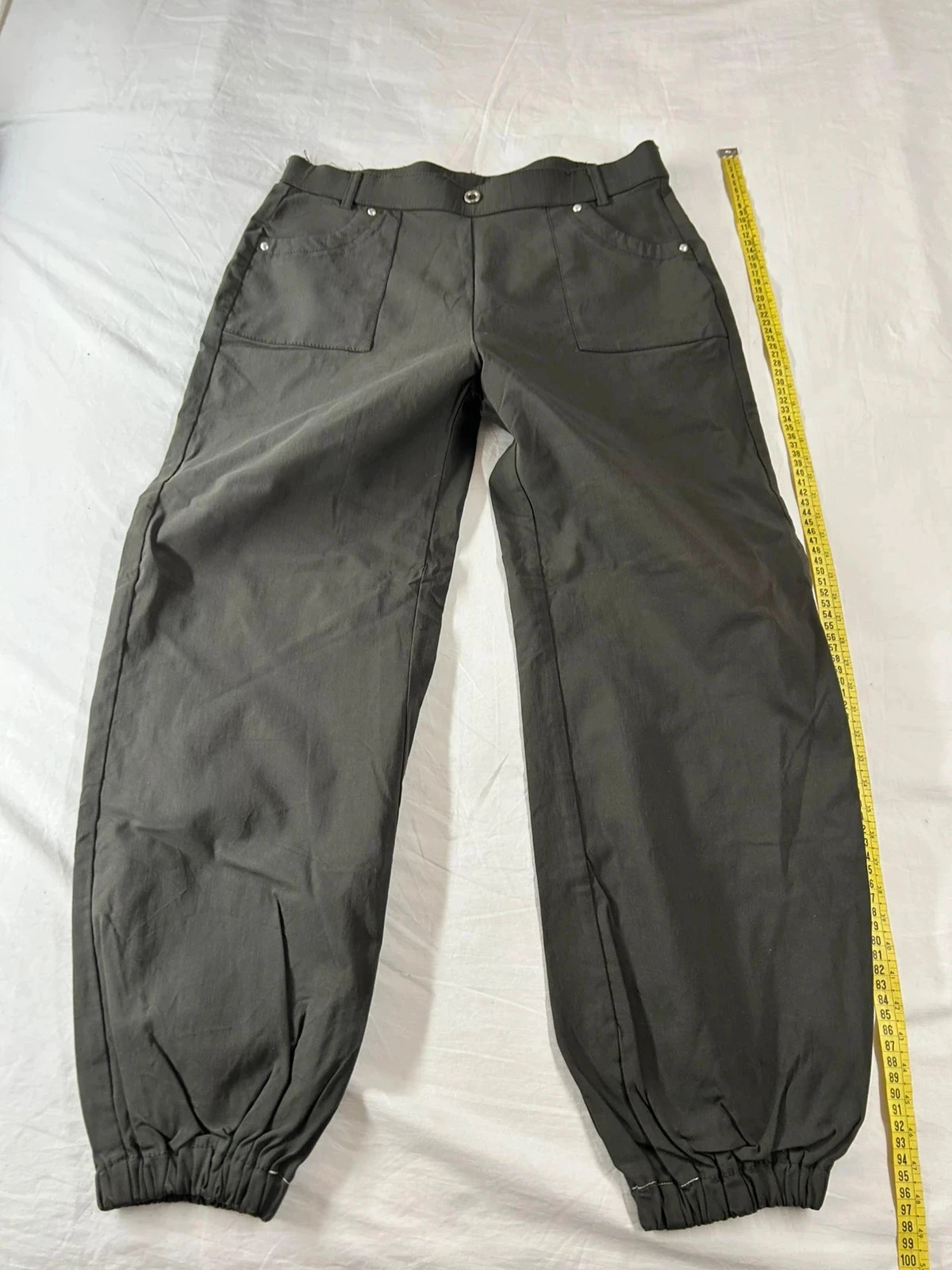 Vintage khaki green pants – photo 2